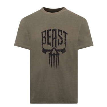 BEAST SKULL KHAKI - Training T-Shirt