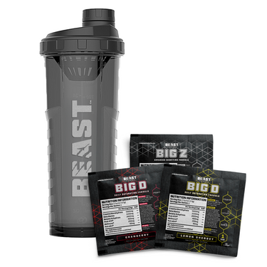 Alpha Bottle V2 1000ml Shaker + 2 x BIG D, 3 X BIG Z Sample Bundle