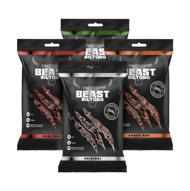 BEAST Biltong - 24g Protein Per bag! 100% Grass Fed Beef
