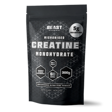 100% Pure Micronised Creatine Monohydrate - 300g