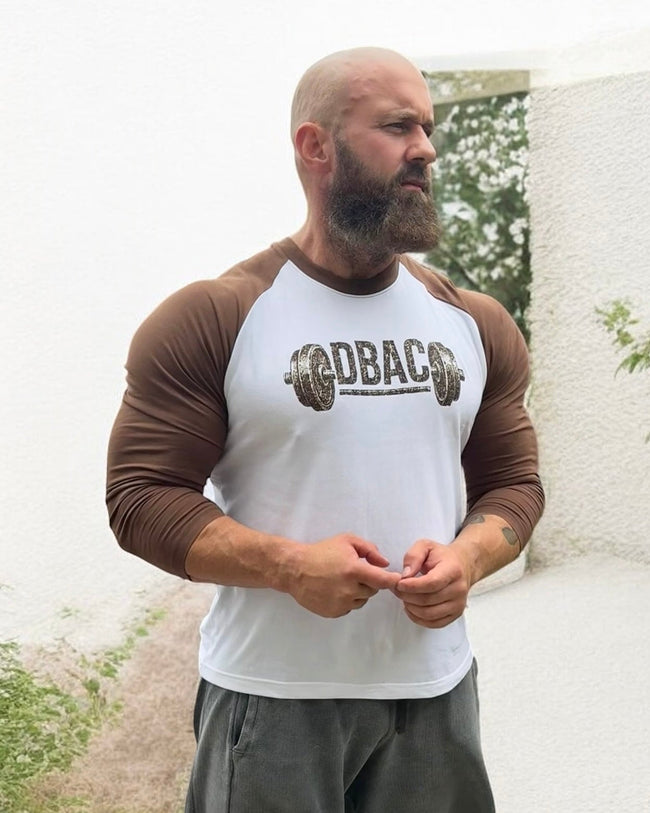 Long Sleeve DBAC - Brown/White