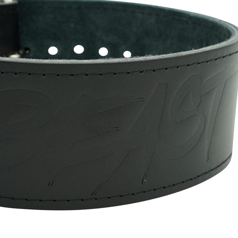 Alpha Designs Signed 'BEAST' 10mm Single-Prong Powerlifting Belt - Stealth Edition - Hand made in the UK