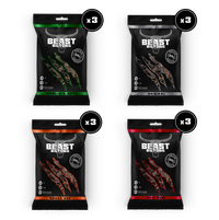 Thumbnail for BEAST Biltong - 24g Protein Per bag! 100% Grass Fed Beef - 12 pack