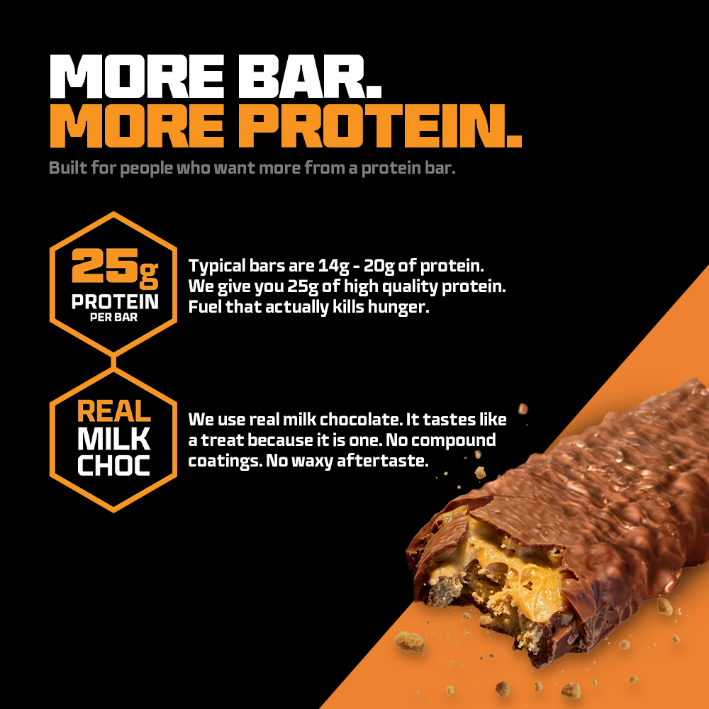 Beast Bar Salted Caramel Box of 12 - 25G Protein Per Bar!