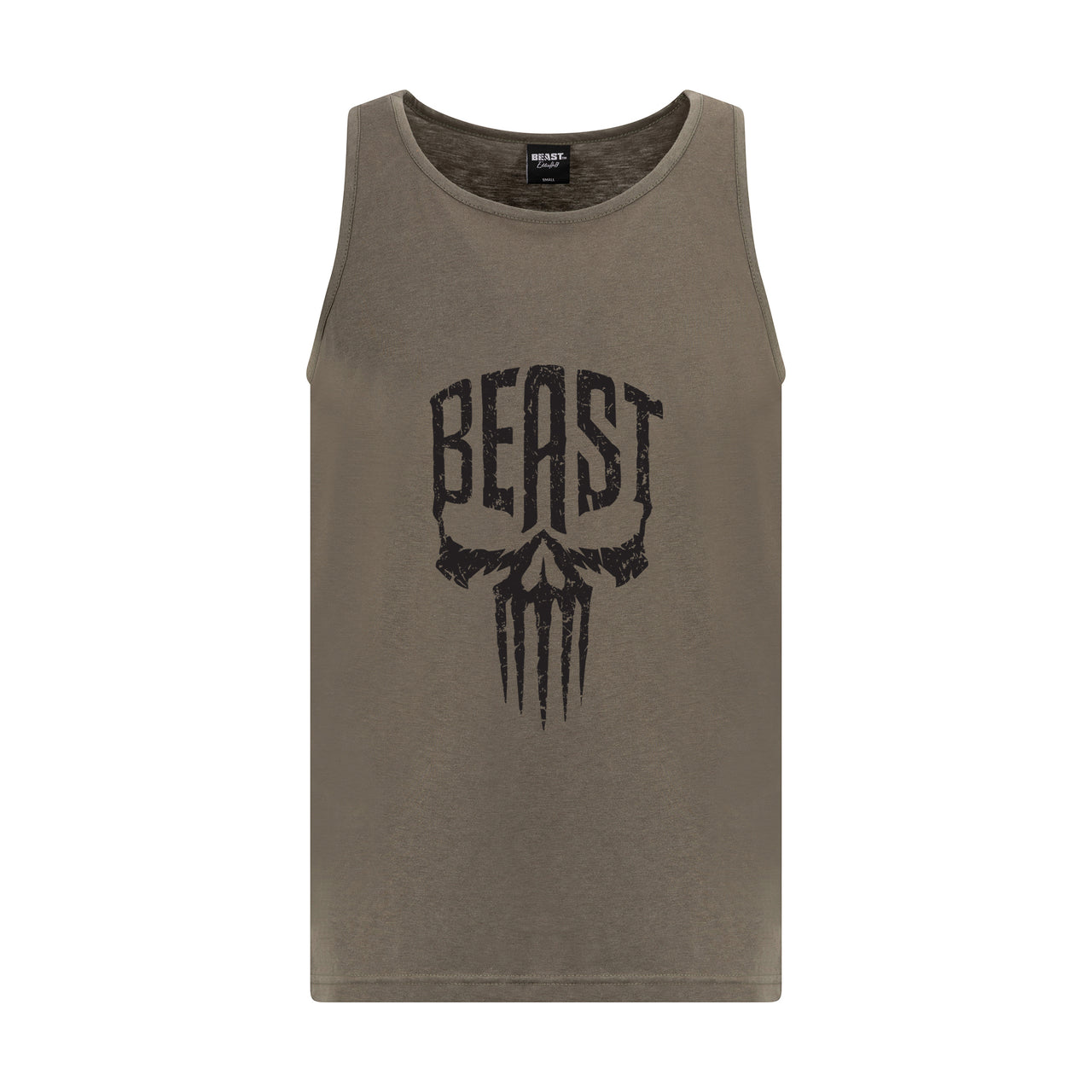 Beast Skull Vest Khaki
