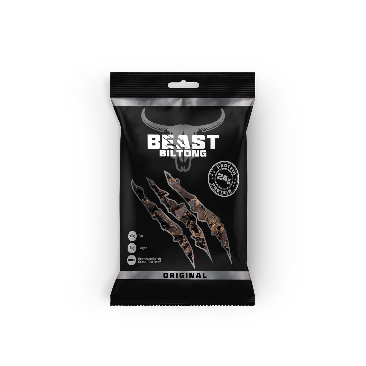 BEAST Biltong - 24g Protein Per bag! 100% Grass Fed Beef - 32 pack