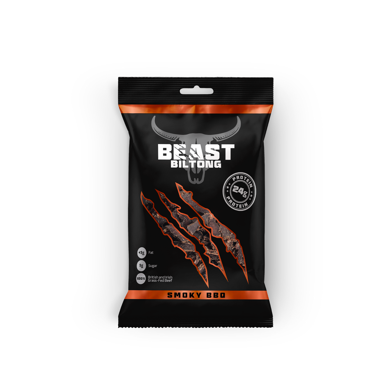 BEAST Biltong - 24g Protein Per bag! 100% Grass Fed Beef - 32 pack