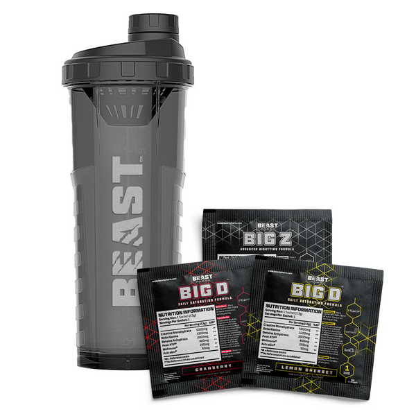 Alpha Bottle V2 1000ml Shaker + 2 x BIG D, 3 X BIG Z  Sample Bundle