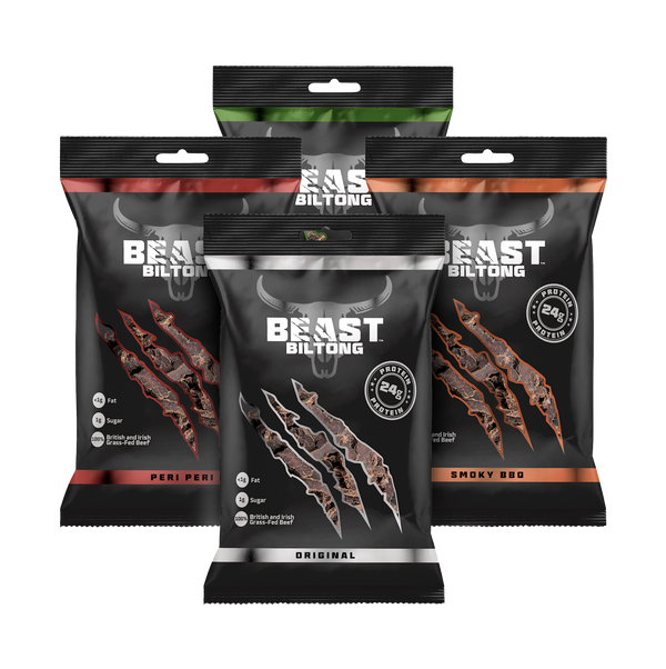 BEAST Biltong - 24g Protein Per bag! 100% Grass Fed Beef