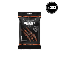 Thumbnail for BEAST Biltong - 24g Protein Per bag! 100% Grass Fed Beef - 30 pack