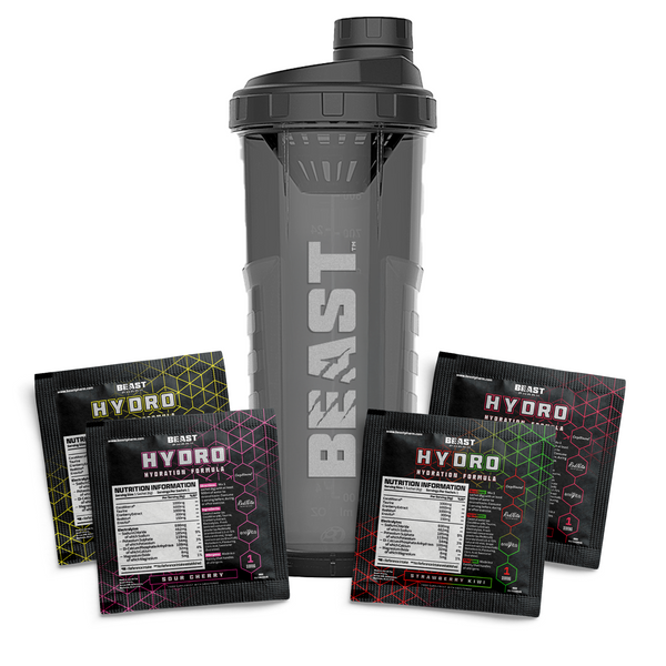 Alpha Bottle V2 1000ml Shaker + 4 x HYDRO Sample Bundle