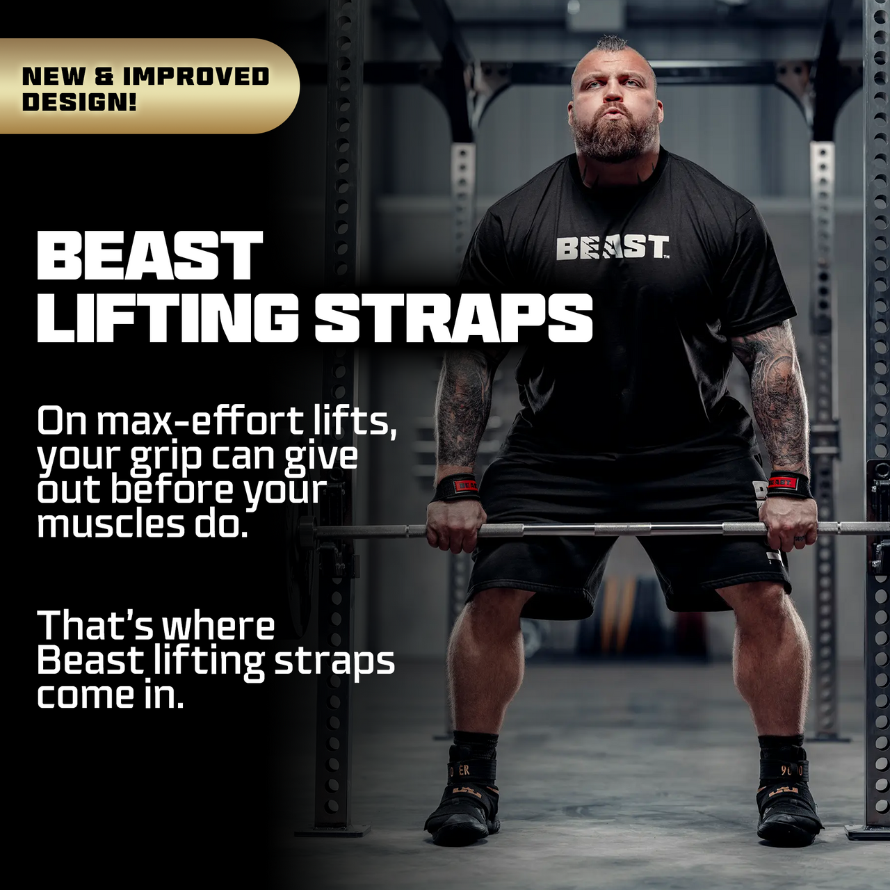 BEAST Premium Lifting Straps
