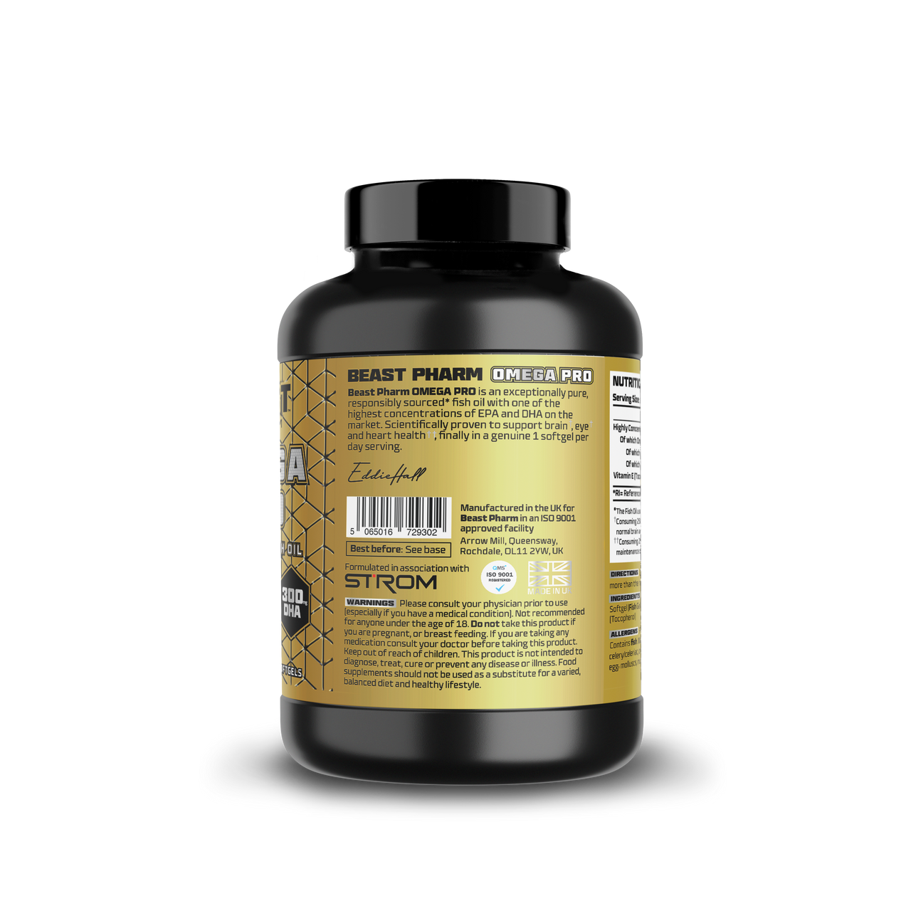 Omega 3 Pro - Hyper Pure Fish Oil with 600mg EPA & 300mg DHA – BEAST™ Pharm