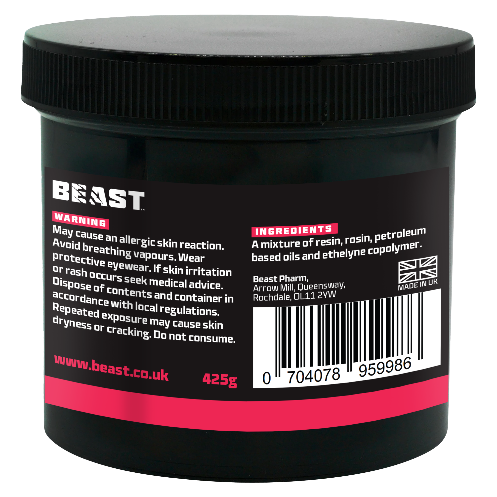 BEAST World's Strongest Stone Lifting Tacky by Eddie Hall - Beast Pharm ...