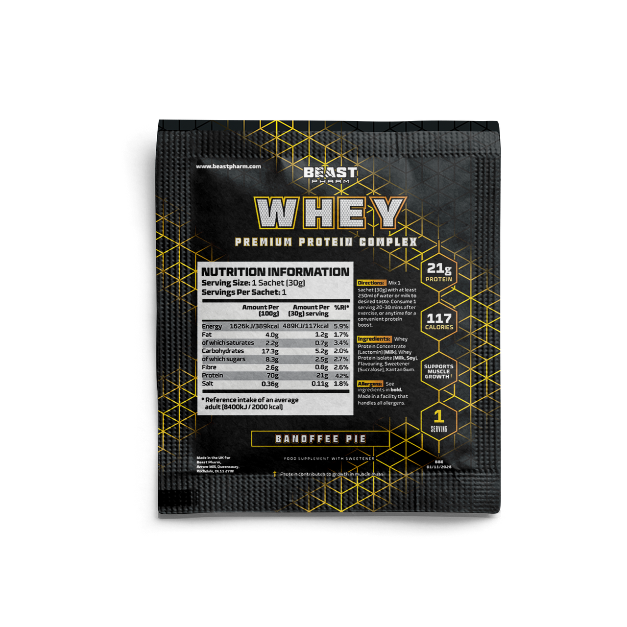 WHEY Premium Protein Complex Sample - 30G