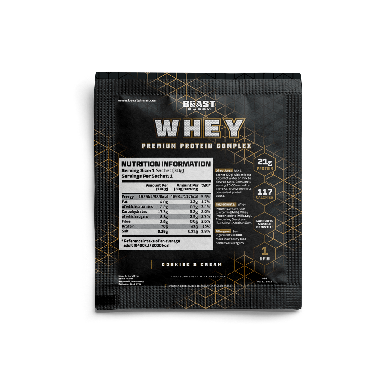 WHEY Premium Protein Complex Sample - 30G