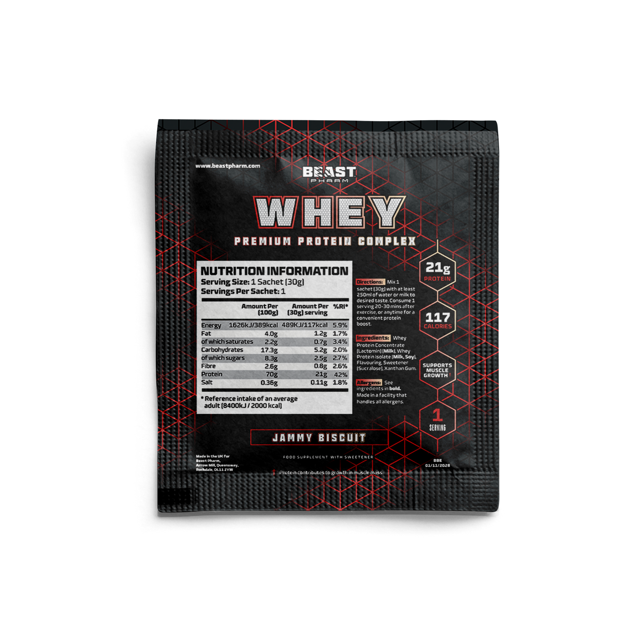WHEY Premium Protein Complex Sample - 30G