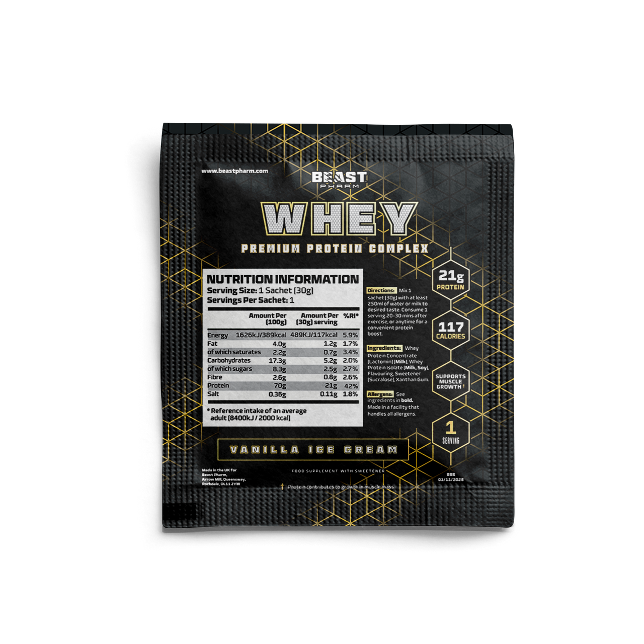 WHEY Premium Protein Complex Sample - 30G